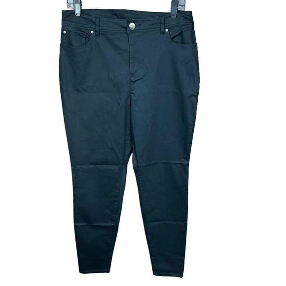 Bar III Denim - Bar III Essentials Jeans Deep Black Zip Fly Button Closure 5 Pockets Size 10